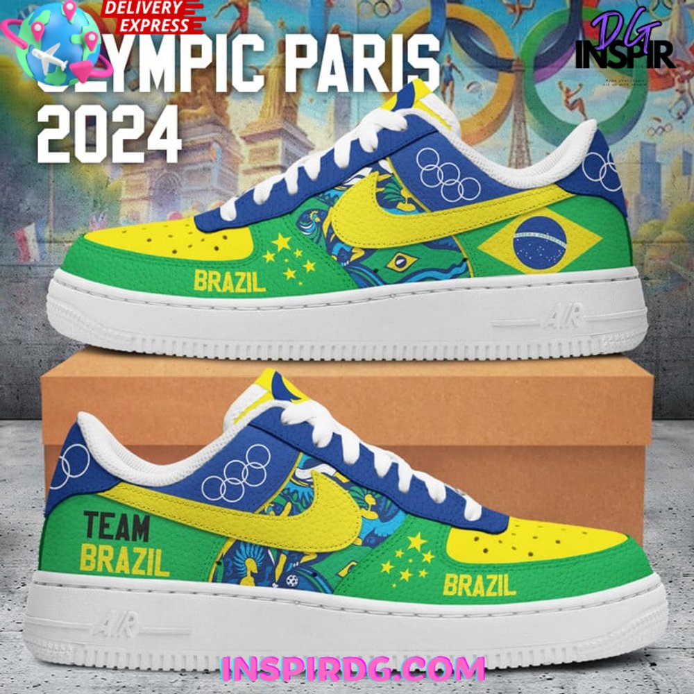 Olympic Paris 2024 Team Brazil Nike Air Force 1 InspirDG