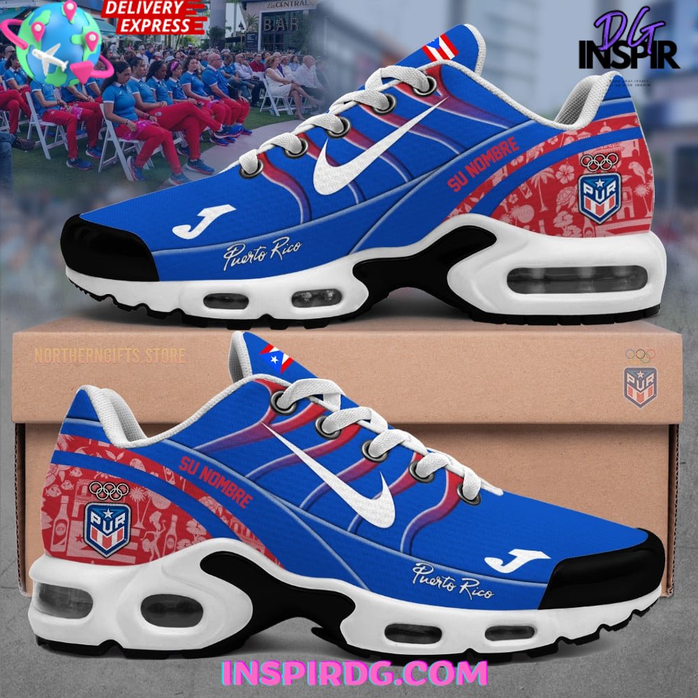 Puerto Rico Nation Olympic Paris 2024 Air Max Plus Shoes InspirDG