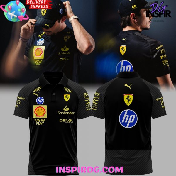 Scuderia Ferrari HP Italian GP 2024 Black Polo