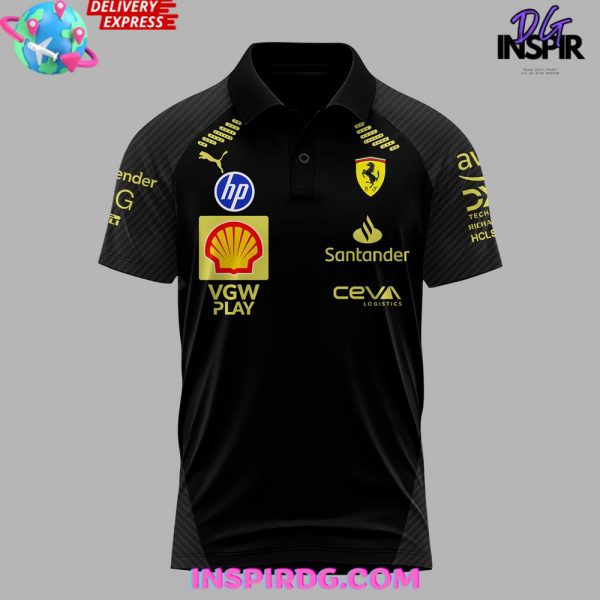 Scuderia Ferrari HP Italian GP 2024 Black Polo
