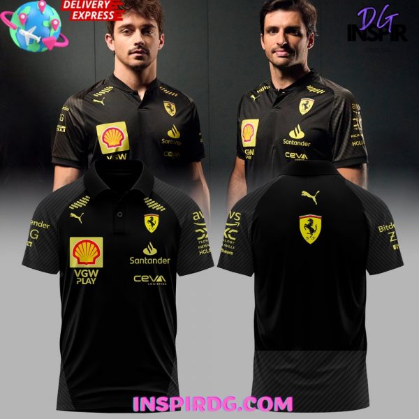 Scuderia Ferrari Italian GP 2024 Black Polo