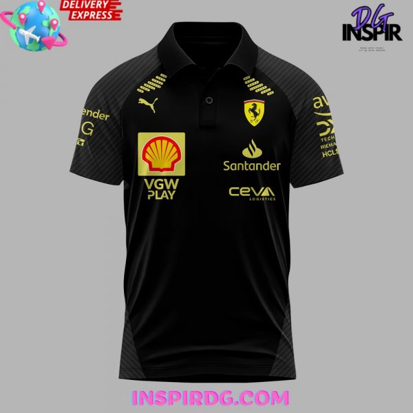 Scuderia Ferrari Italian GP 2024 Black Polo