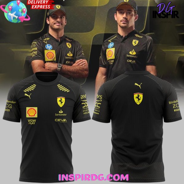 Scuderia Ferrari Italian GP 2024 Black T-Shirt