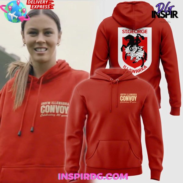 St George Illawarra Dragons Convoy 2024 Orange Hoodie