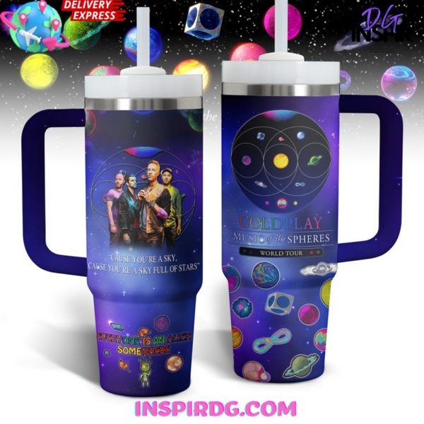 Coldplay Music of the Spheres World Tour Stanley Tumbler Cup