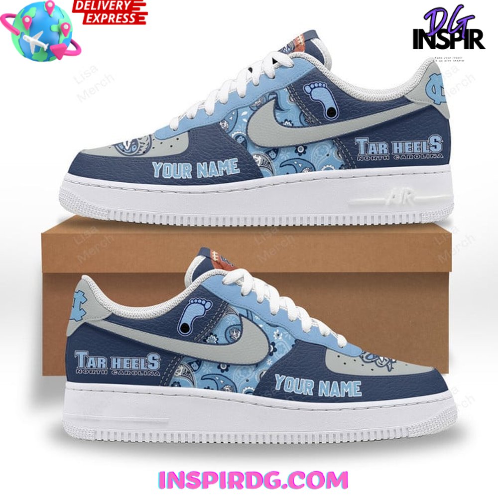 Tar Heels North Carolina Custom Nike Air Force 1 InspirDG