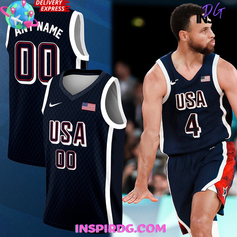 USA Team Basketball 2024 Paris Olympic Games Jersey InspirDG