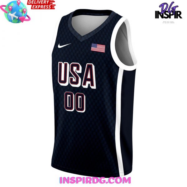 USA Team Basketball 2024 Paris Olympic Games Jersey InspirDG