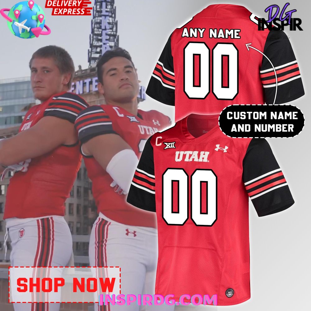 Utah Utes Week 1 Uniforms 2024 Football Jersey - InspirDG