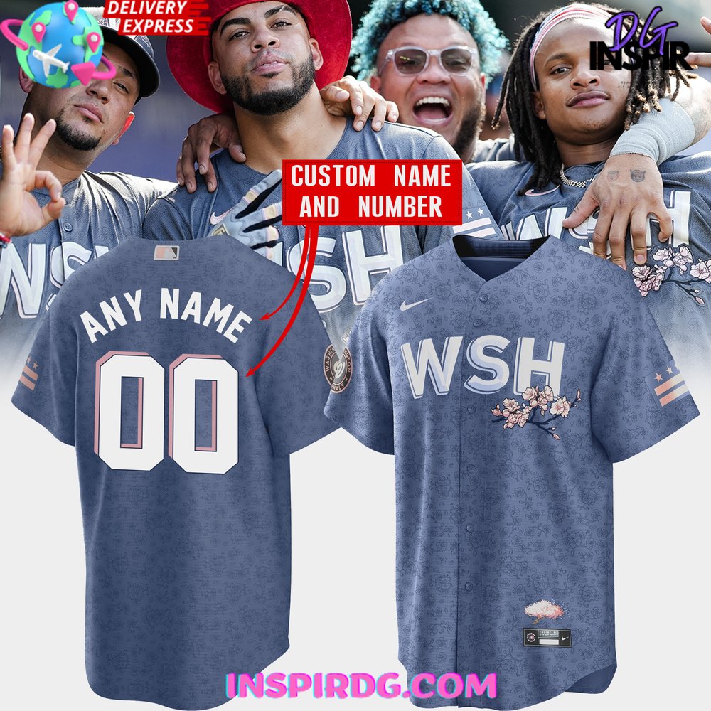 Washington Nationals Cherry Blossom 2024 Baseball Jersey InspirDG