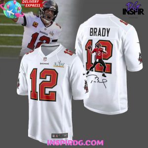 Tom Brady Tampa Bay Buccaneers 2024 Football Jersey InspirDG