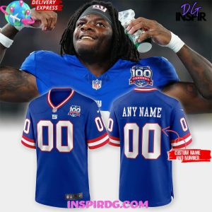 New York Giants 100th Season NFL Football Jersey InspirDG