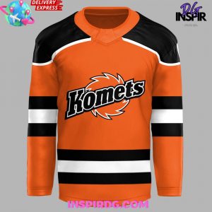Fort Wayne Komets 2024 Orange Hockey Jersey