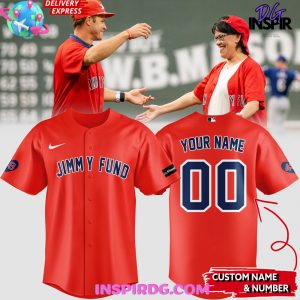 Boston Red Sox Jimmy Fund Customize Baseball Jersey InspirDG