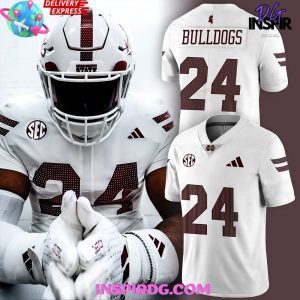 Mississippi State 2024 Icy-White Football Jersey