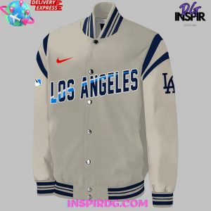 Los Angeles Dodgers Nike Cream 2024 Baseball Jacket