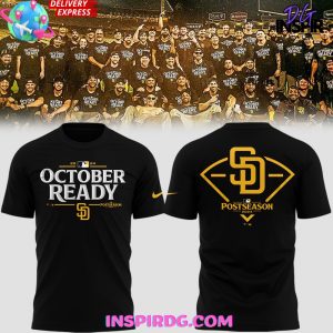 San Diego Padres October Ready 2024 Black T-Shirt