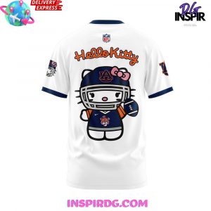 Auburn Tiger Football x Hello Kitty White TShirt