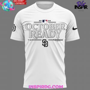 San Diego Padres October Ready 2024 White T-Shirt
