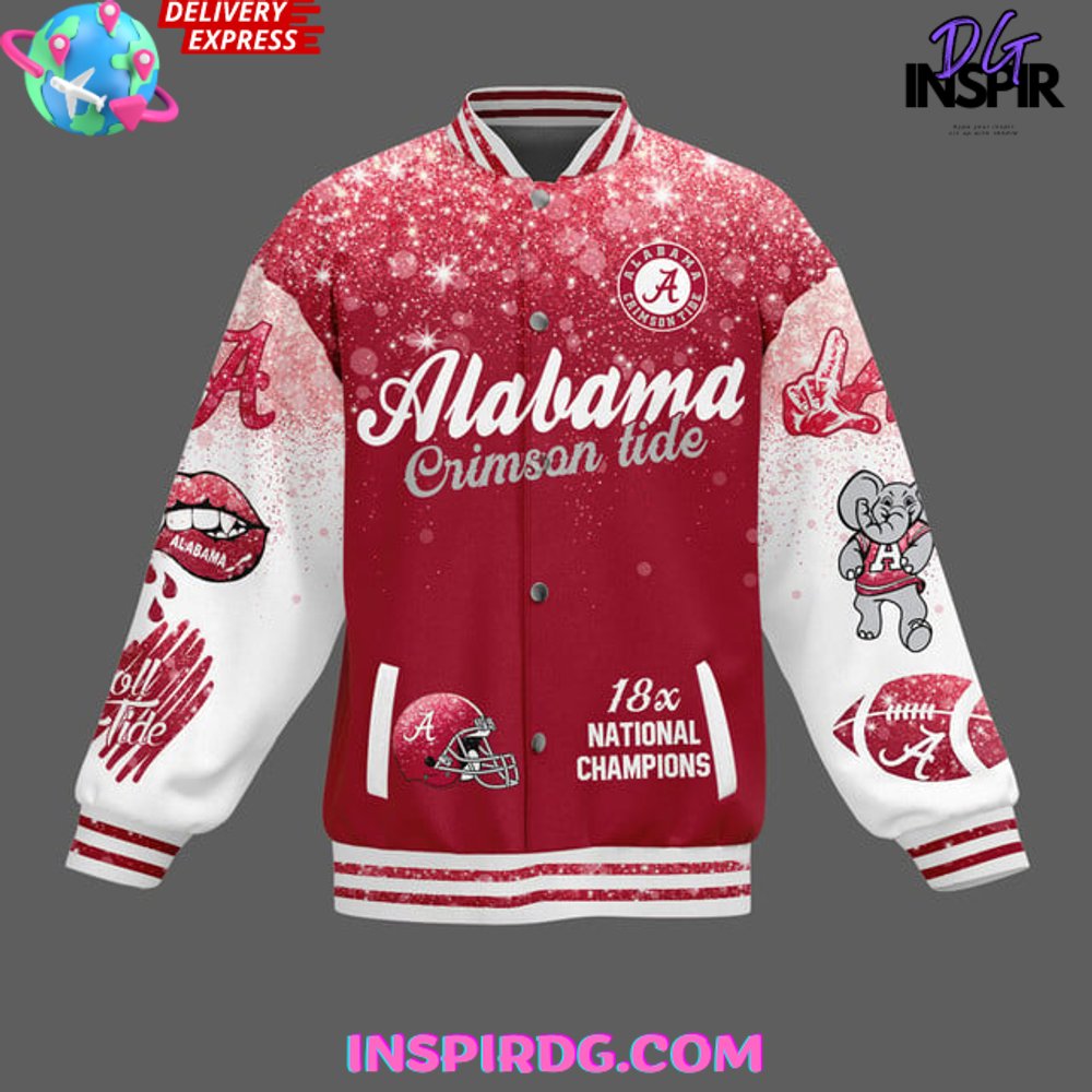 Alabama Crimson Tide Love Her Baseball Jacket InspirDG