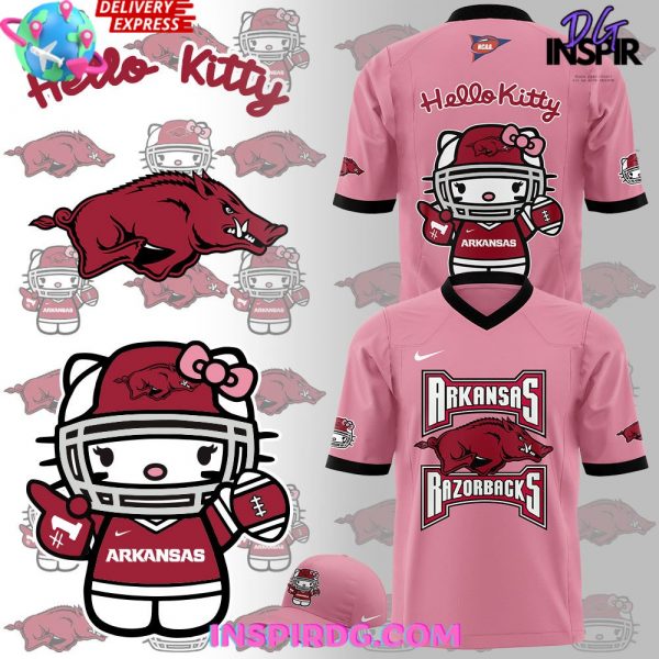 Arkansas Razorbacks x Hello Kitty 2024 Football Jersey