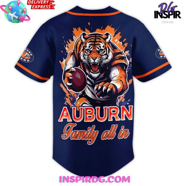 Auburn Tigers Family All In Baseball Jersey