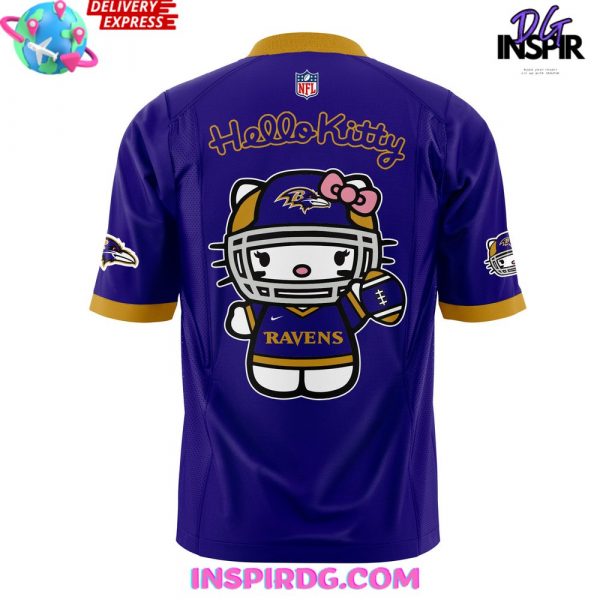 Baltimore Ravens x Hello Kitty Purple Football Jersey