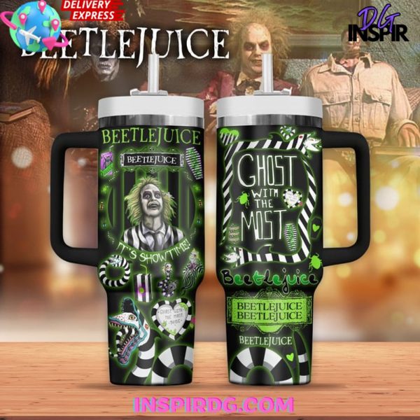 Beetlejuice Ghost With The Most Stanley Tumbler Cup