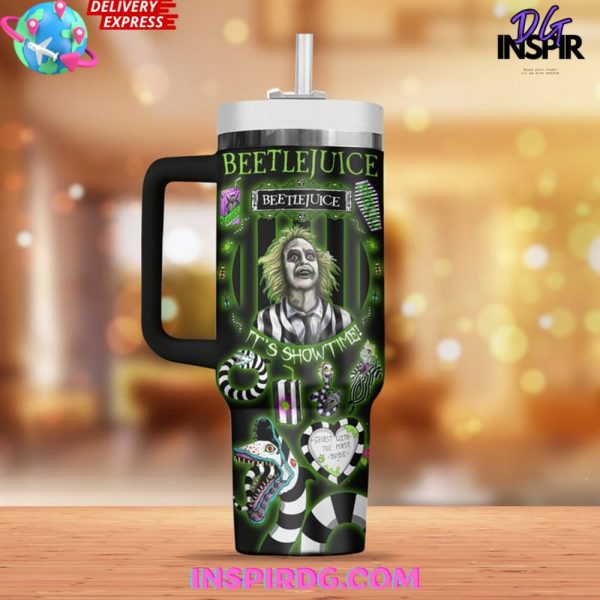 Beetlejuice Ghost With The Most Stanley Tumbler Cup