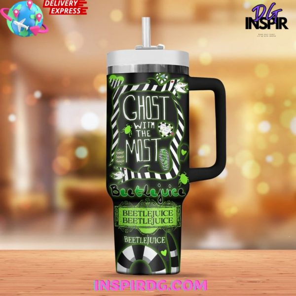 Beetlejuice Ghost With The Most Stanley Tumbler Cup