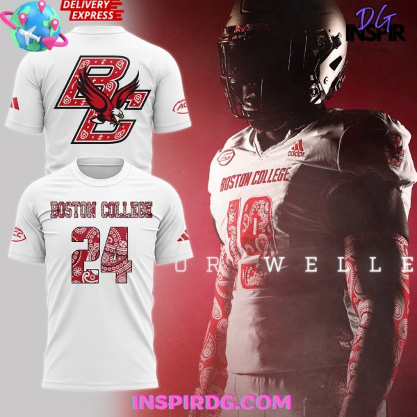 Boston College Eagles Red Bandana Uniform 2024 T-Shirt