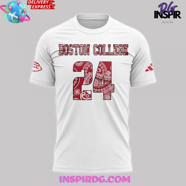 Boston College Eagles Red Bandana Uniform 2024 T-Shirt