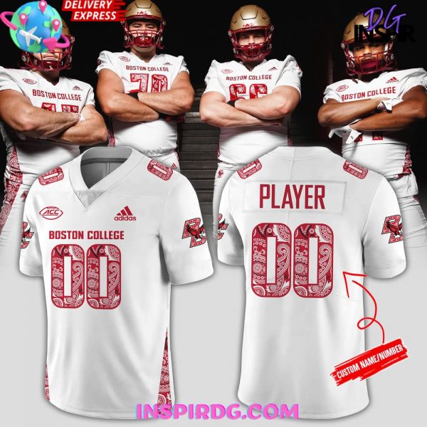 Boston College Red Bandanna Uniform 2024 Football Jersey