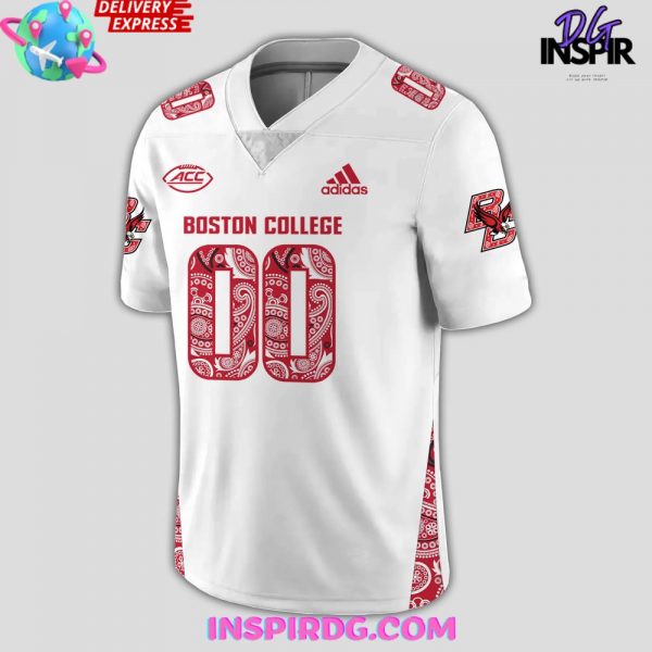 Boston College Red Bandanna Uniform 2024 Football Jersey