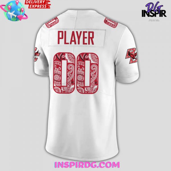 Boston College Red Bandanna Uniform 2024 Football Jersey
