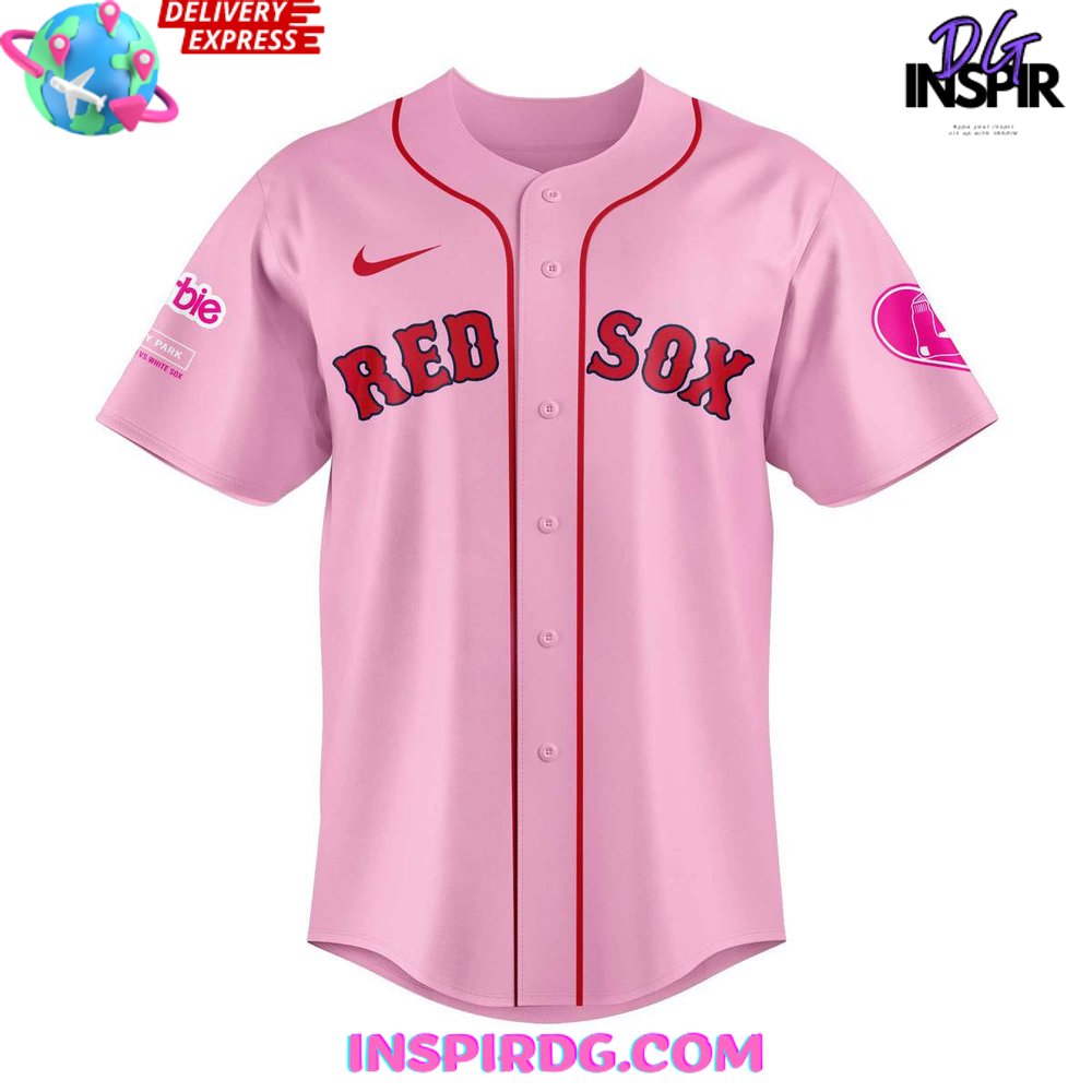 Boston Red Sox Barbie Night Game 2024 Baseball Jersey InspirDG