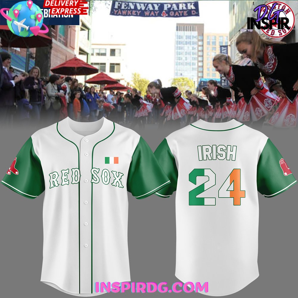 Boston Red Sox Irish Celebration 2024 Baseball Jersey InspirDG