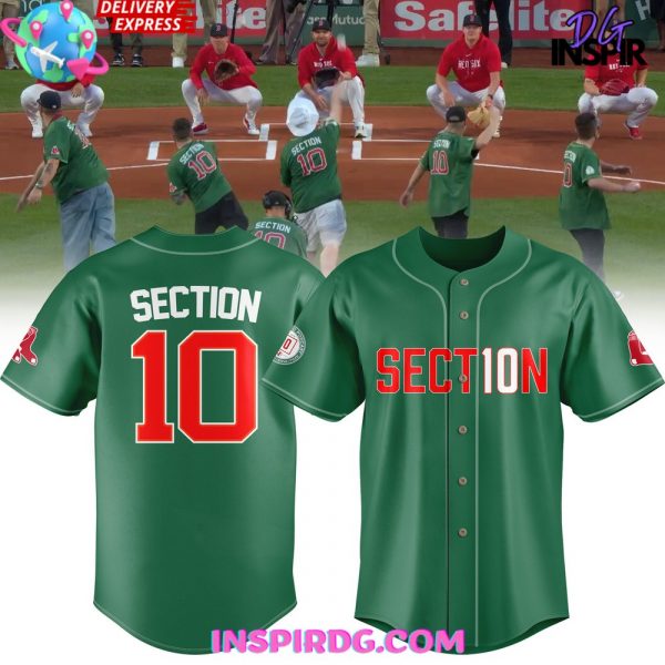 Boston Red Sox Section 10 Baseball Jersey