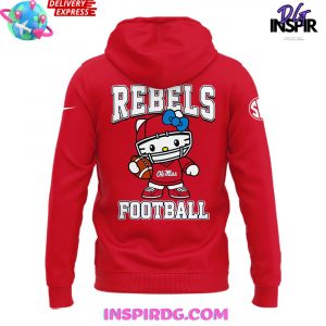 Ole Miss Rebels x Hello Kitty 2024 Red Hoodie