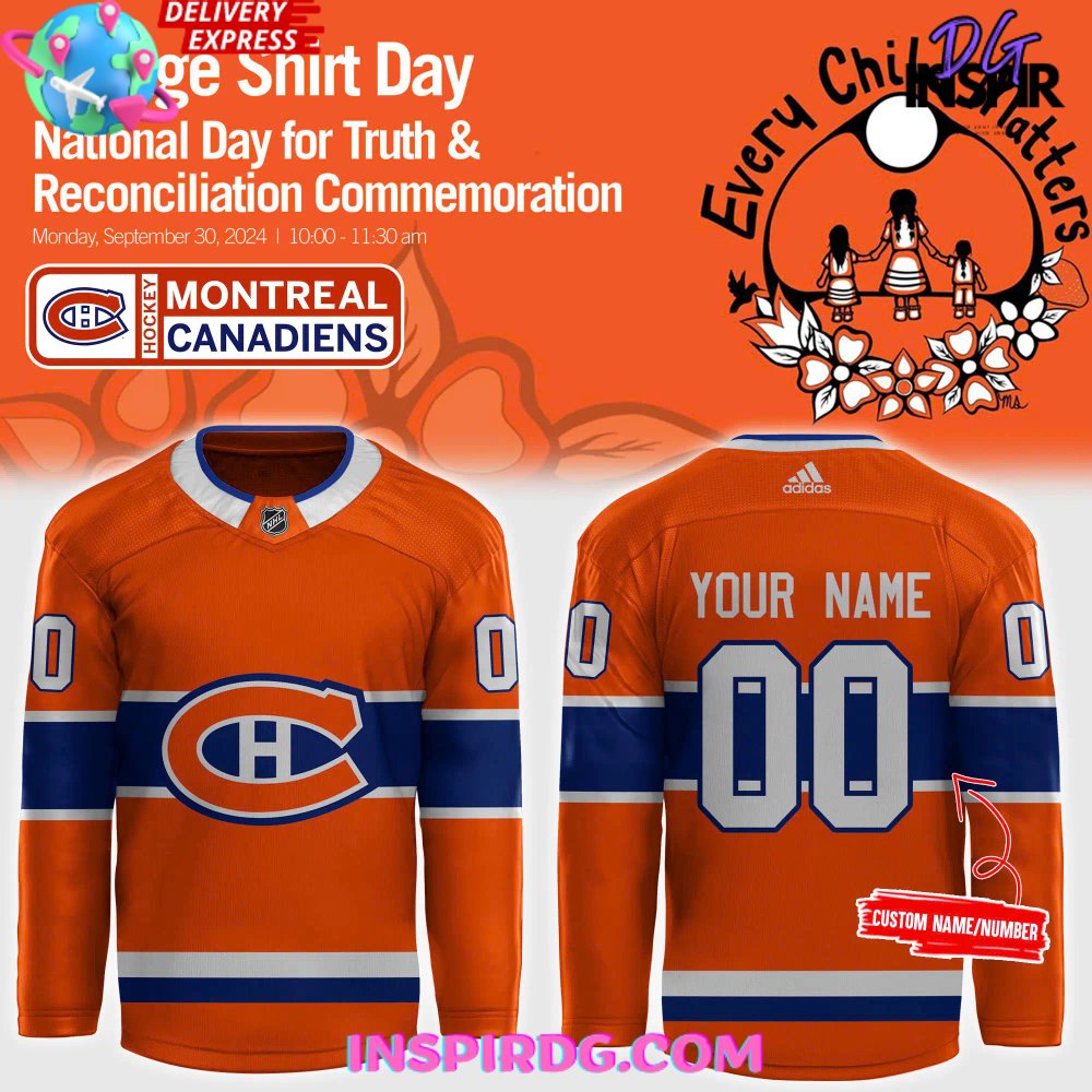 Canadiens Montreal Every Child Matters 2024 Hockey Jersey InspirDG