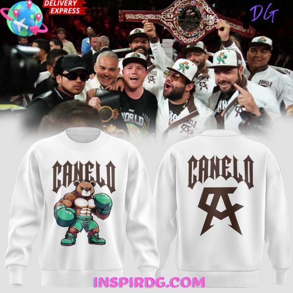 Canelo Bear Boxing Limited Edition White Sweatshirt