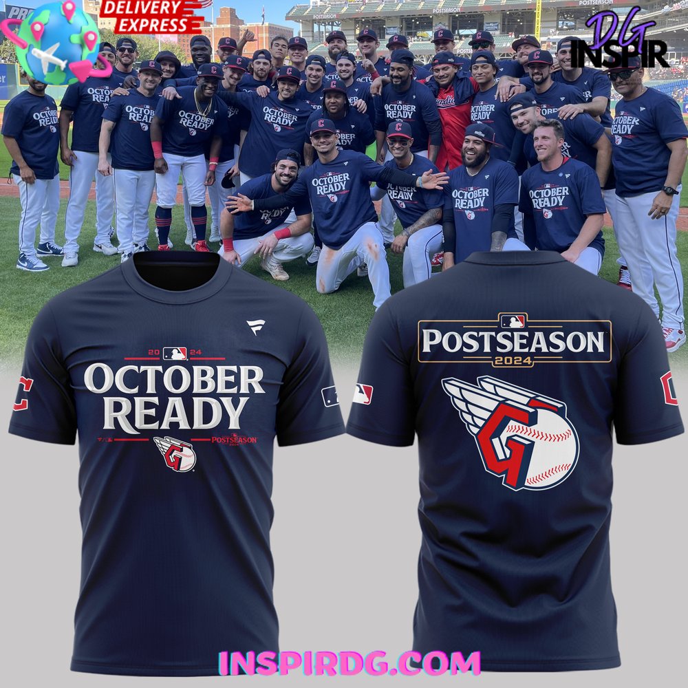 Cleveland indians october baseball shirt on sale