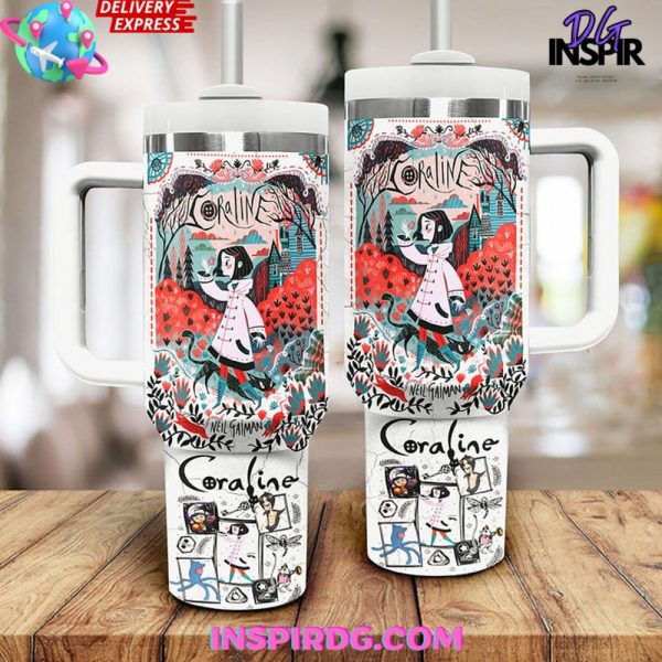 Coraline Neil Gaiman Stanley Tumbler Cup