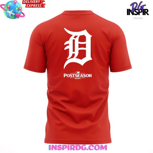 Detroit Tigers October Ready Post Season 2024 Red T-Shirt