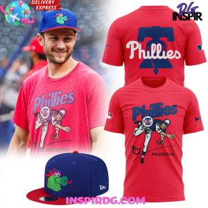 Homage x Topps Red Philadelphia Phillies Tri-Blend T-Shirt