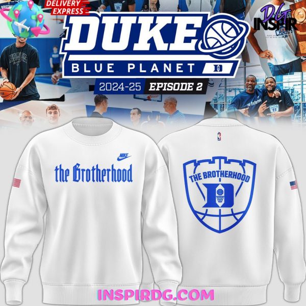 Duke Blue Devils The Brotherhood 2024 White Sweatshirt