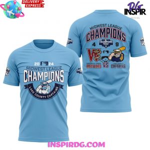 Lake County Captains Midwest League Champions 2024 T-Shirt