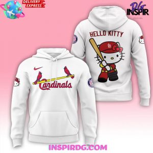 St. Louis Cardinals x Hello Kitty Night 2024 White Hoodie