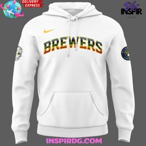Milwaukee Brewers Hispanic Heritage Month 2024 White Hoodie