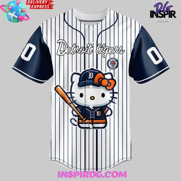 Hello Kitty x Detroit Tigers 2024 Custom Baseball Jersey